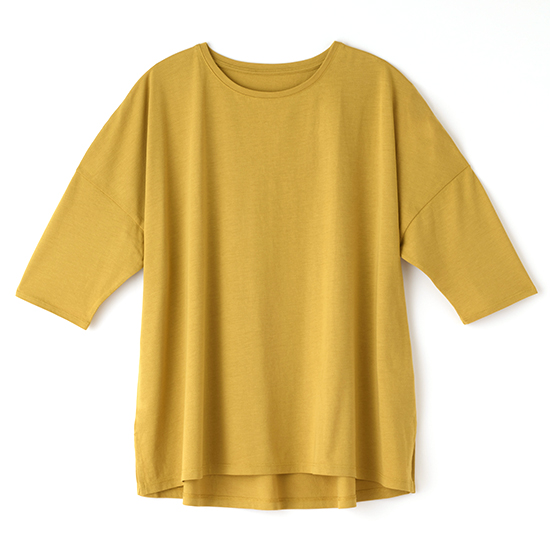 【取寄・火曜】TAKEFU　ドロップショルダー Tシャツ(Lady's) ゴールド M-L