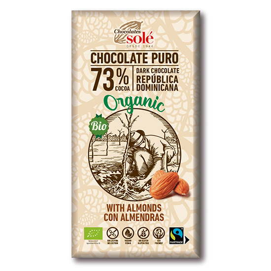 [※]ミトク チョコレートソール ダークチョコレート73％（アーモンド）150g
