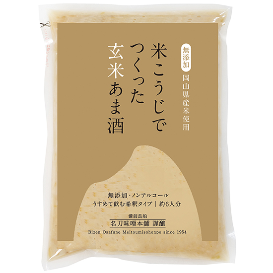 [※]【10月〜4月常温】名刀味噌本舗 米こうじでつくった玄米甘酒 400g