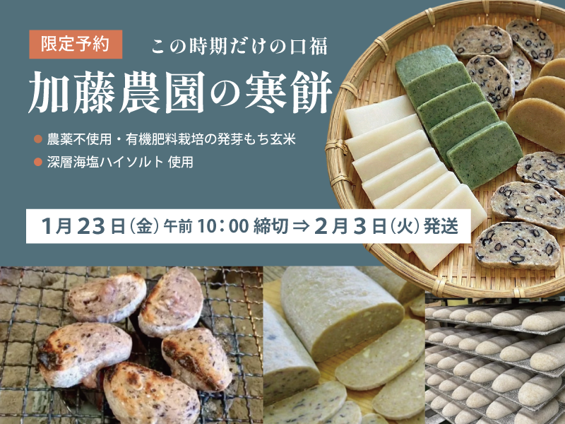 加藤農園の寒餅